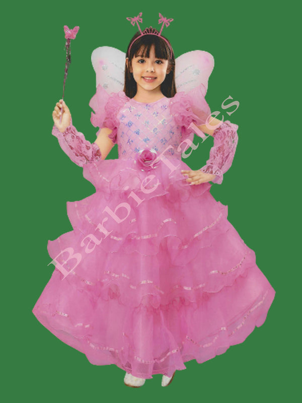 Pink Barbie Angel Fairy Tales Girl Kids Fancy Dress Costume - BarbieTales.com Pink Barbie Angel Fairy Tales Girl Kids Fancy Dress Costume - BarbieTales.com
