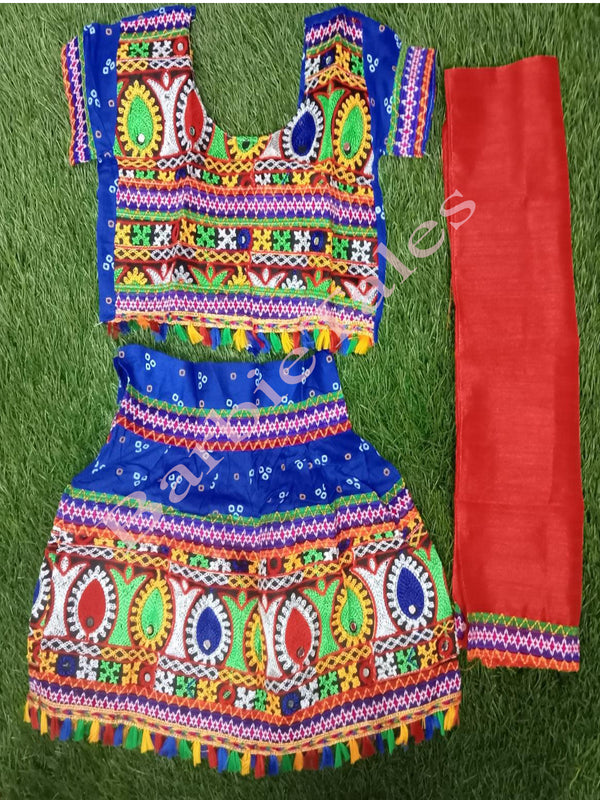 Gopika Radha Lehenga Blue Costume For Girls