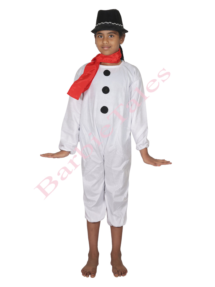 Snow Man Kids Fancy Dress Costume