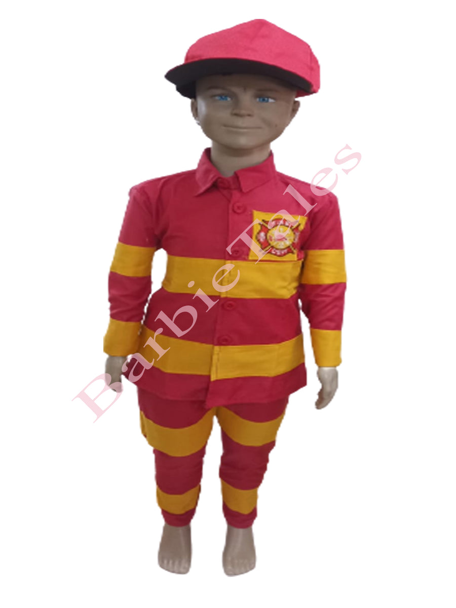 Fireman - Red YellowFancy Dress