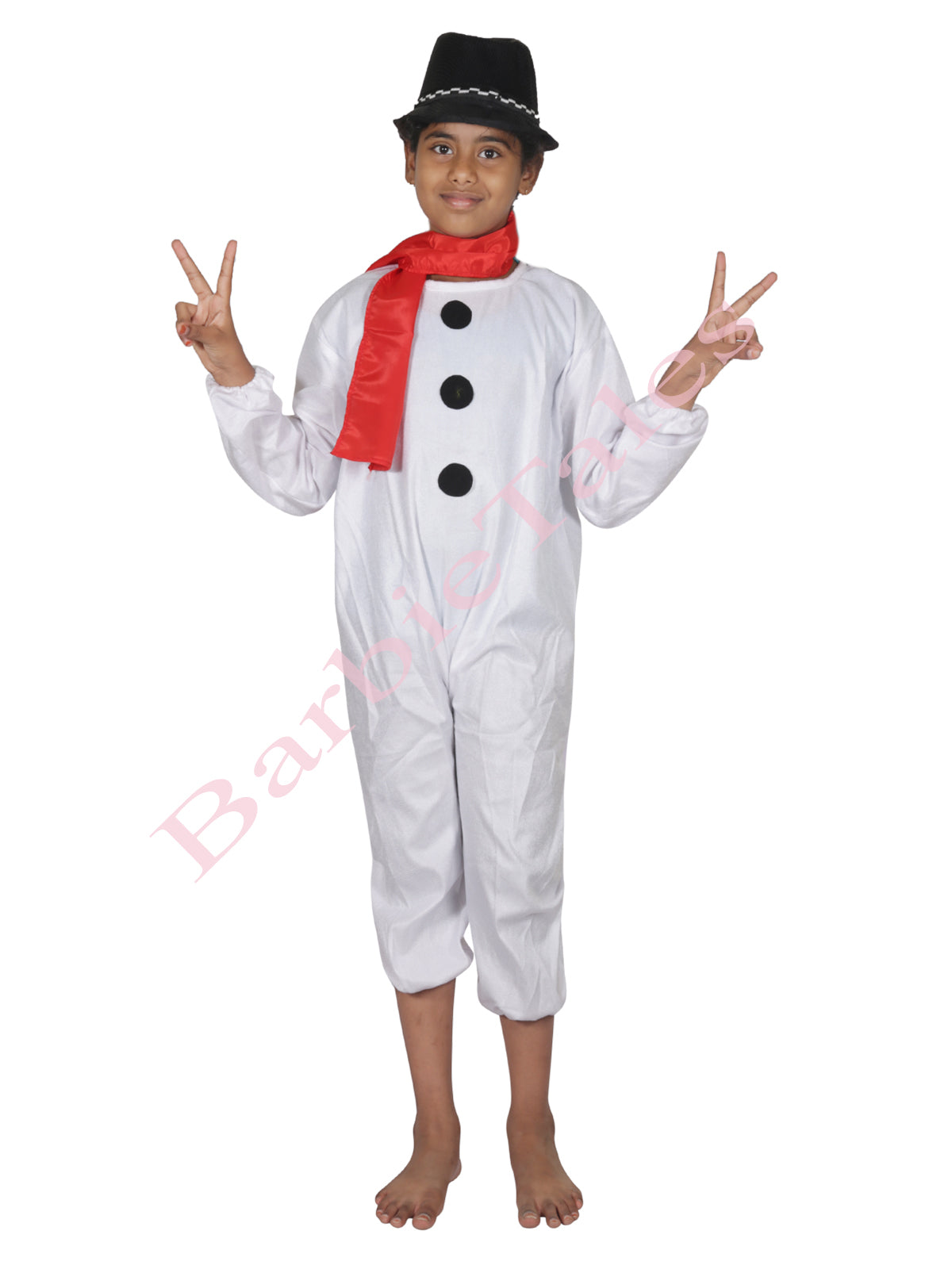 Snow Man Kids Fancy Dress Costume