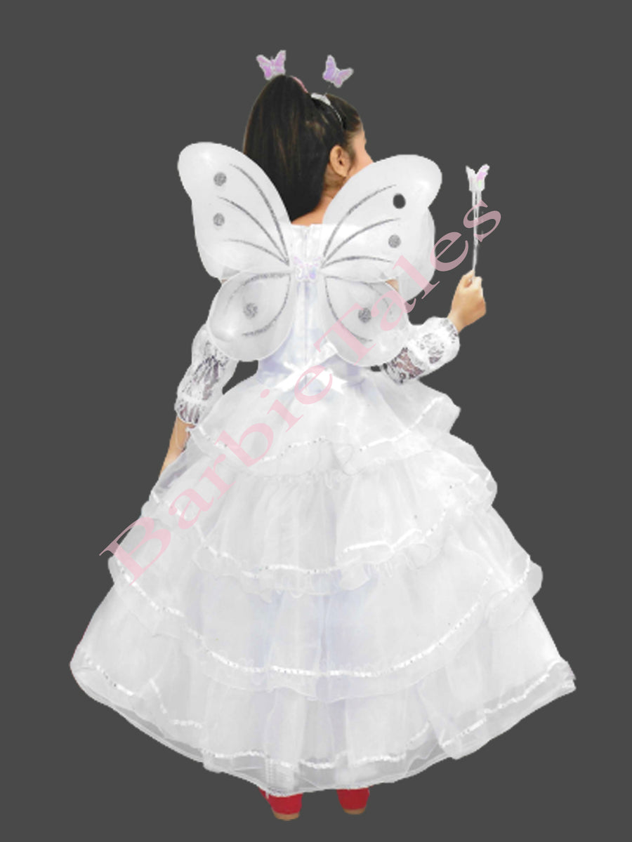 White Angel  Fairy Tales  Girl Kids Fancy Dress  Costume