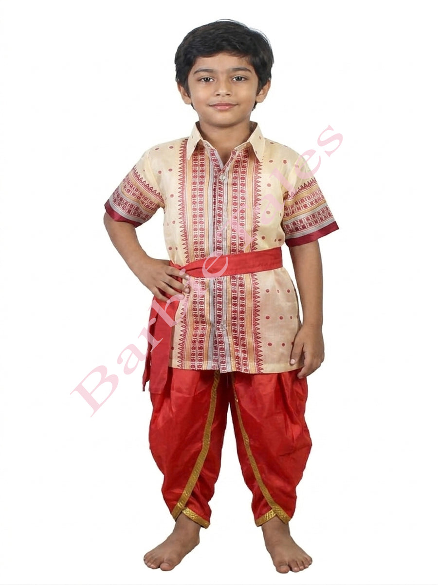 Assami Bihu Boy Fancy Dress for Boys