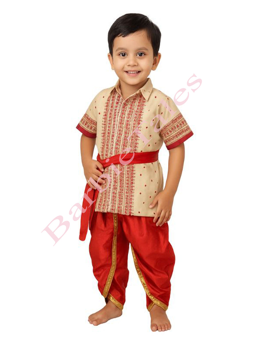 Assami Bihu Boy Fancy Dress for Boys