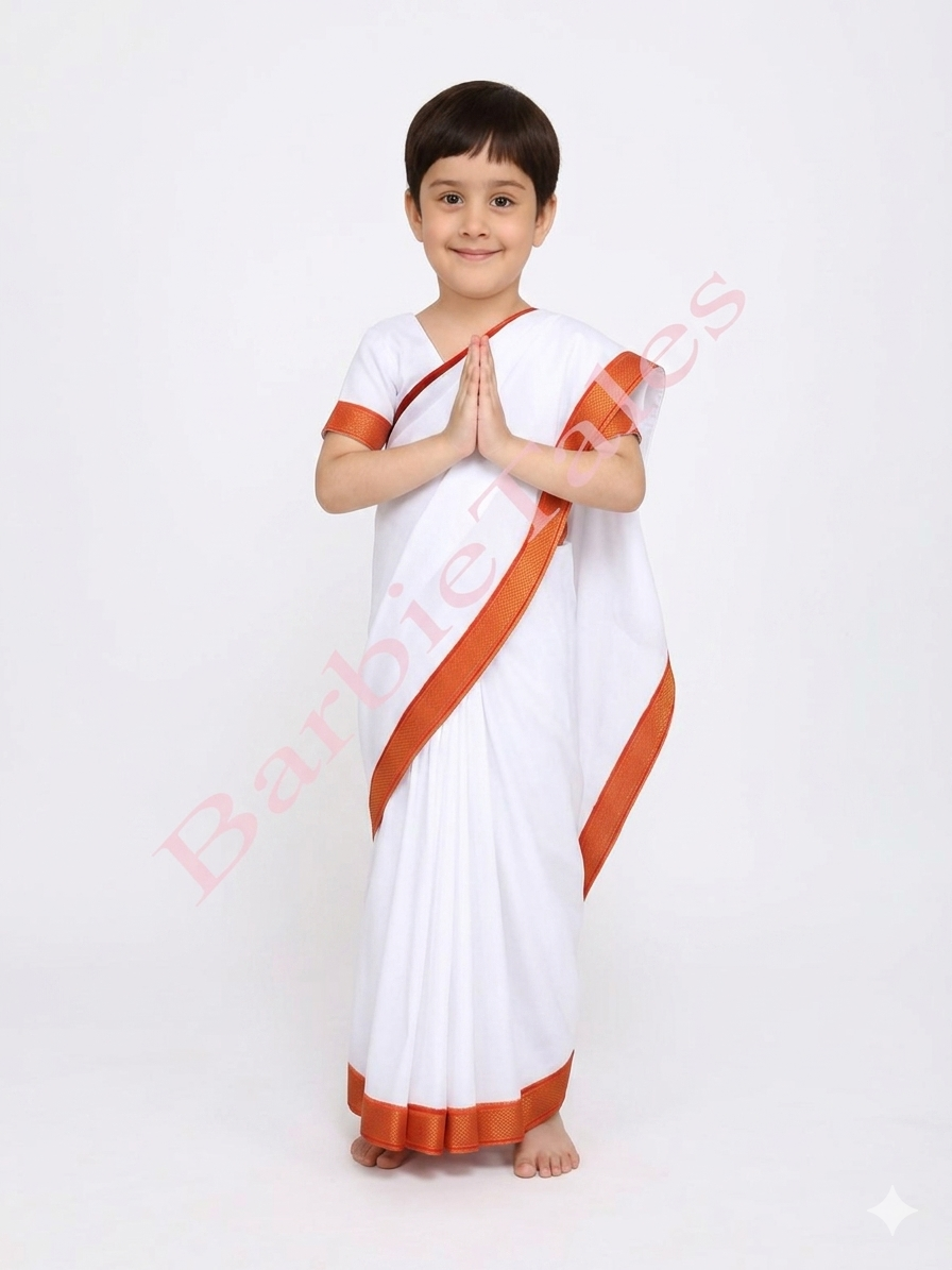 Bengali Girl State Kids Fancy Dress Costume
