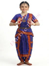 Bharatanatyam Indian Classical Dance Costume For Girls - Blue