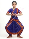 Bharatanatyam Indian Classical Dance Costume For Girls - Blue