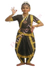 Bharatanatyam Indian Classical Dance Costume For Girls -Black