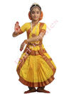 Bharatanatyam Indian Classical Dance Costume For Girls -Yellow