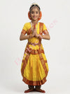 Bharatanatyam Indian Classical Dance Costume For Girls -Yellow
