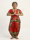 Bharatanatyam Indian Classical Dance Costume For Girls -Red