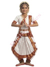 Bharatanatyam Indian Classical Dance Costume For Girls -White