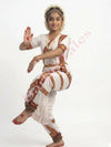 Bharatanatyam Indian Classical Dance Costume For Girls -White