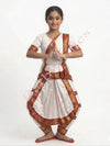 Bharatanatyam Indian Classical Dance Costume For Girls -White
