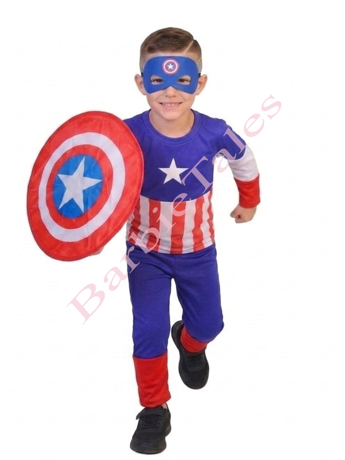 Captain America Avengers Kids Fancy Dress Costume - Standard