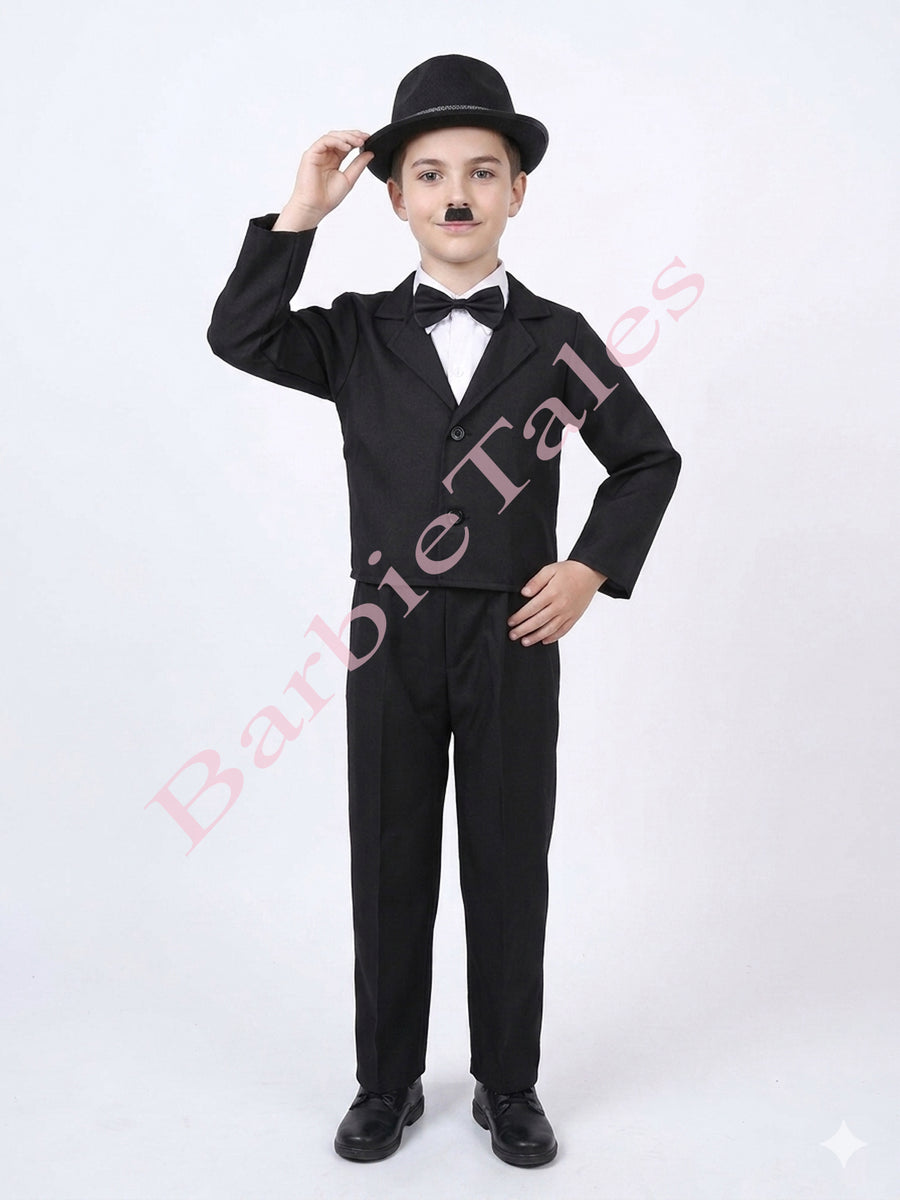 Charli Chaplin Kids Fancy Dress Costume