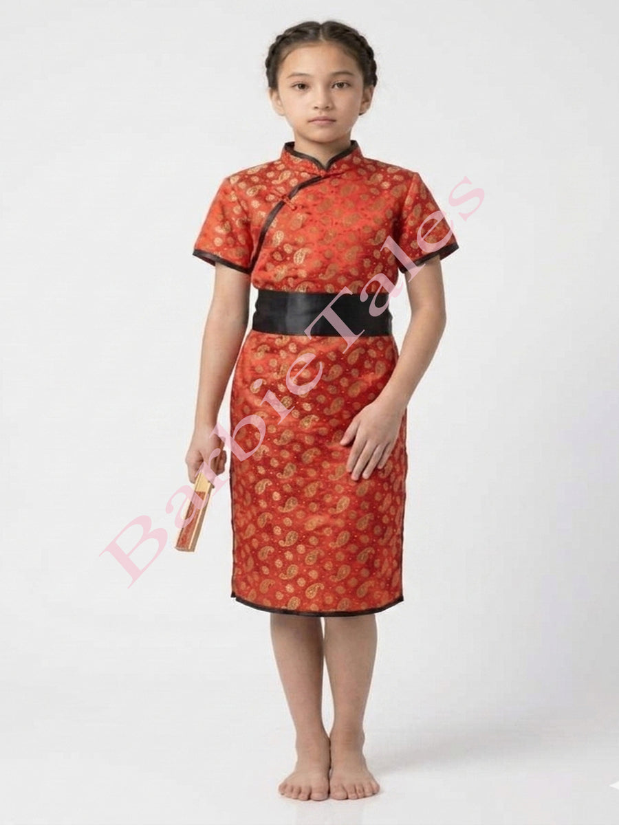 Chinese Girl Kids Fancy Dress Costume