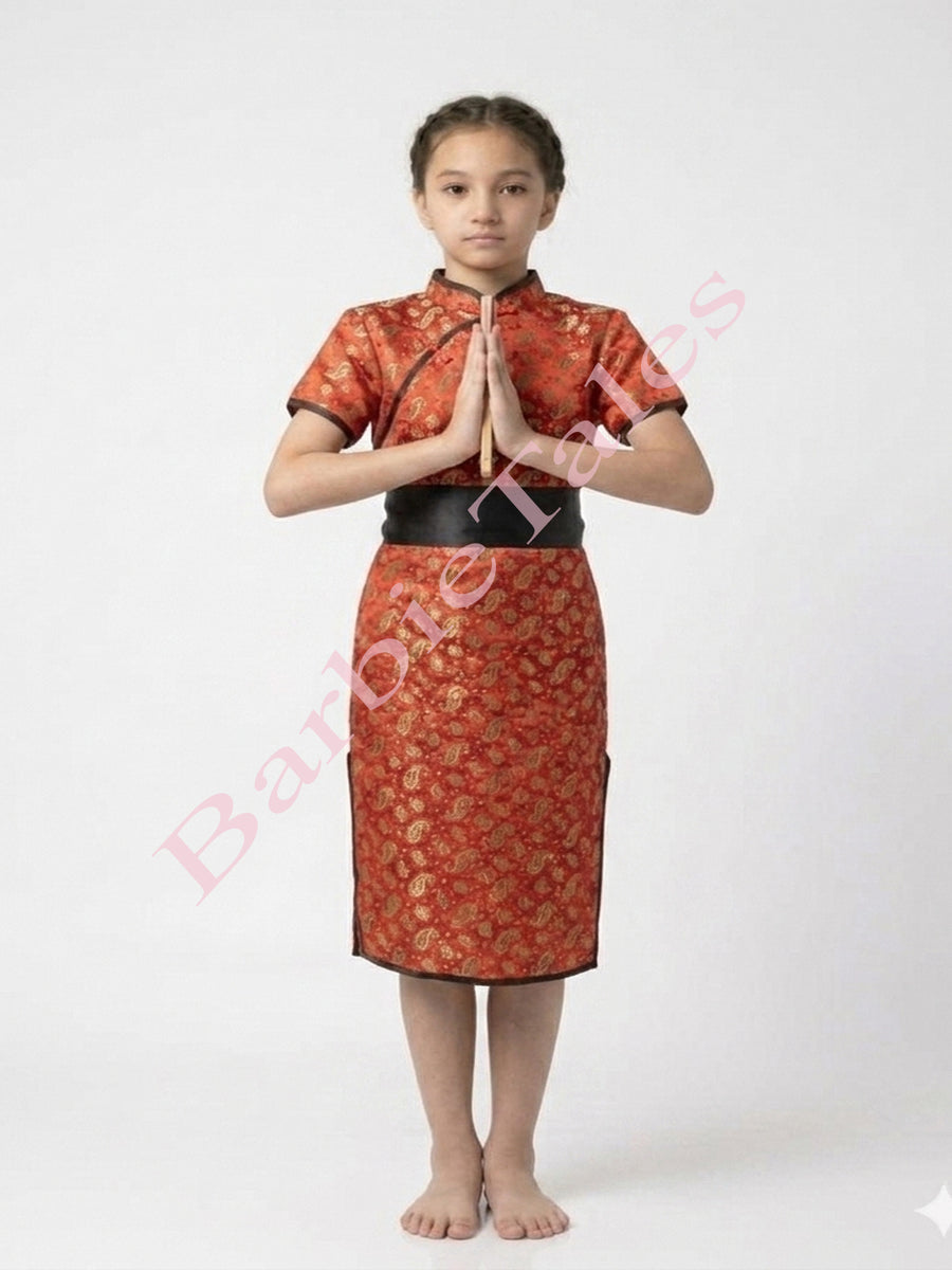 Chinese Girl Kids Fancy Dress Costume