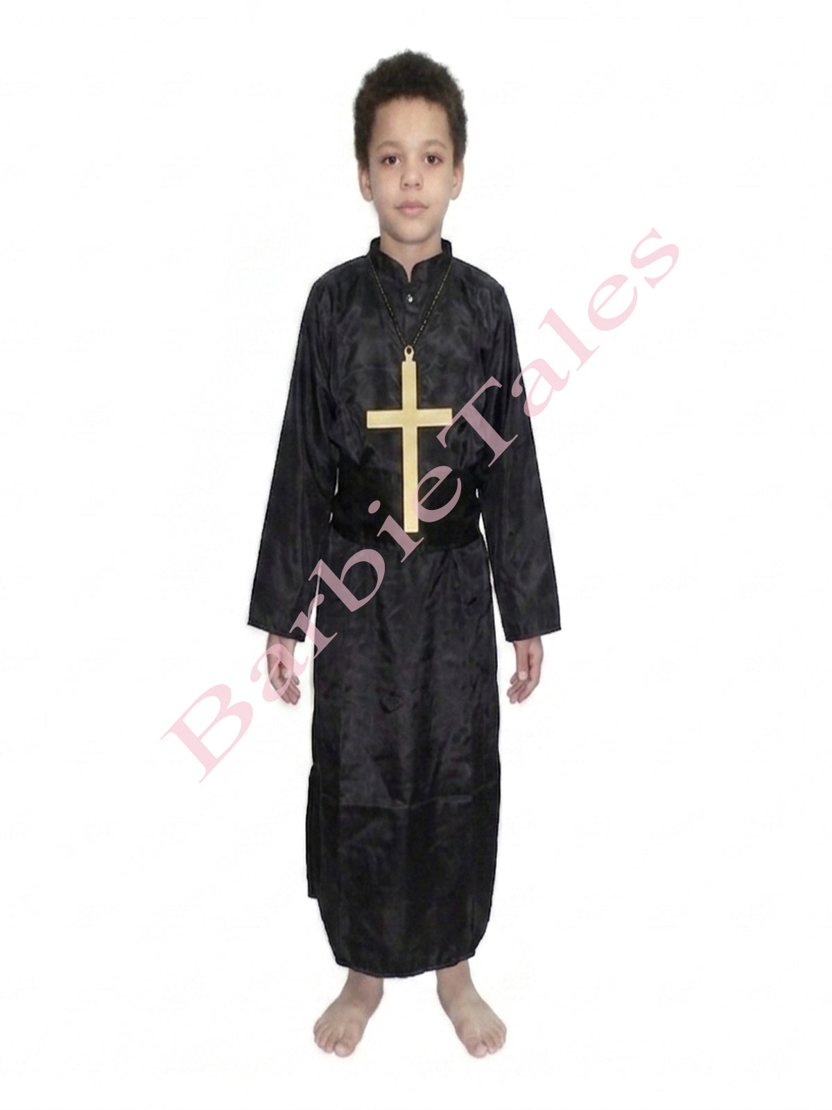Christian Priest, Catholic Costume -BLACK