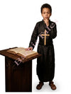 Christian Priest, Catholic Costume -BLACK