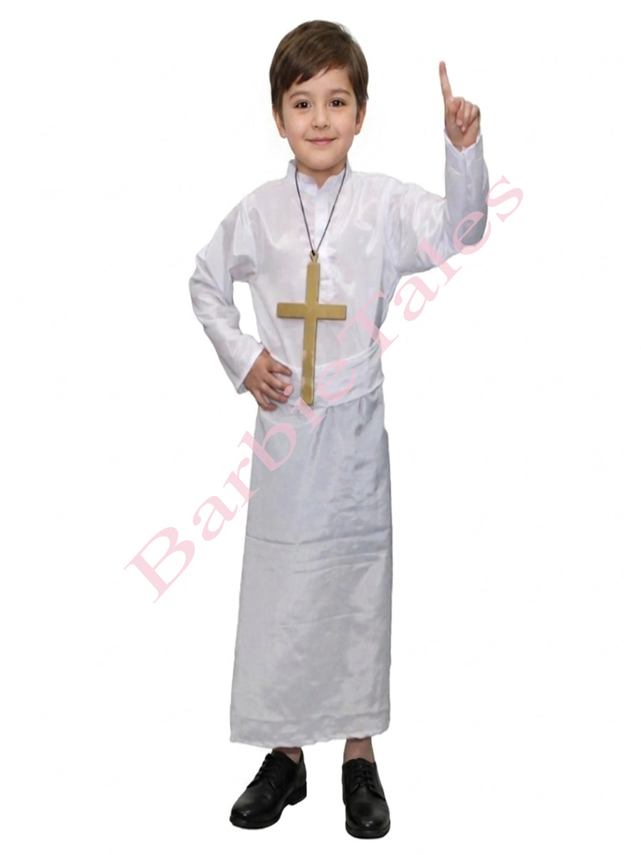 Christian Priest, Catholic Costume -WHITE