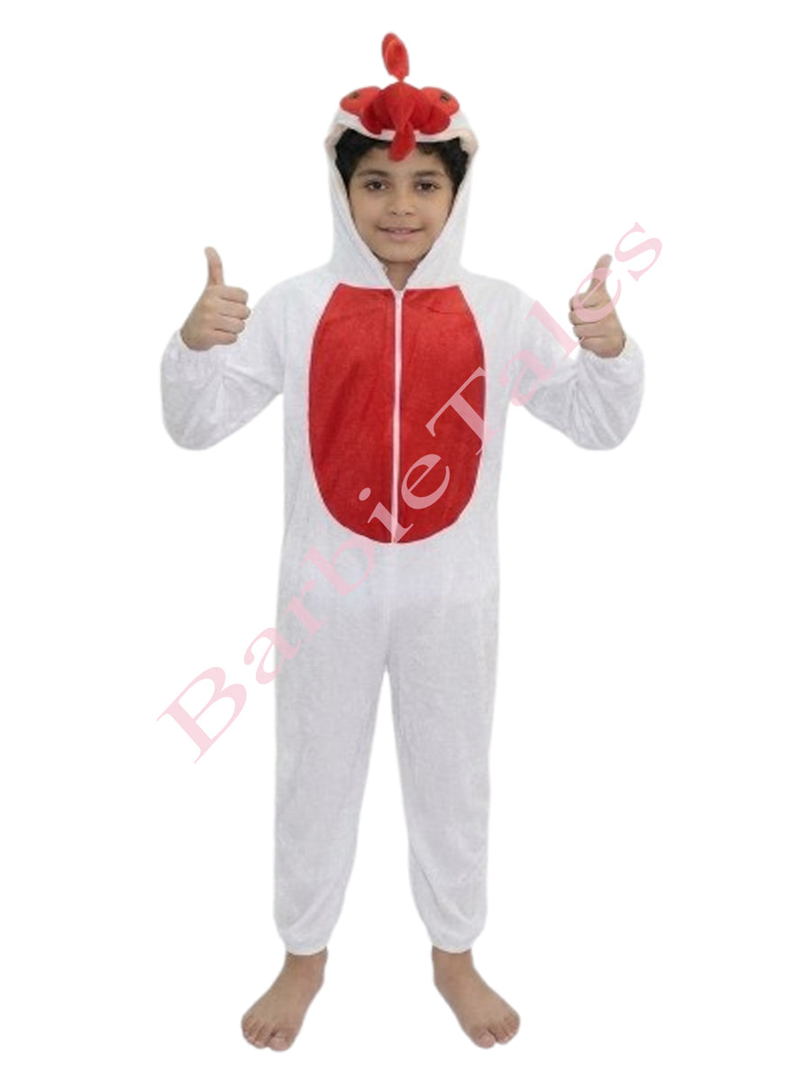 Cock Hen Chicken Bird Kids Fancy Dress Costume
