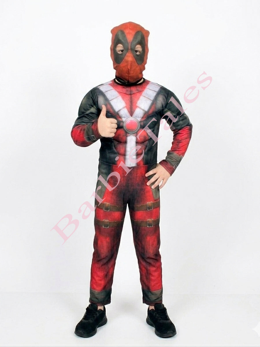 Deadpool Superhero Kids Fancy Dress Costume | Imported | Muscular