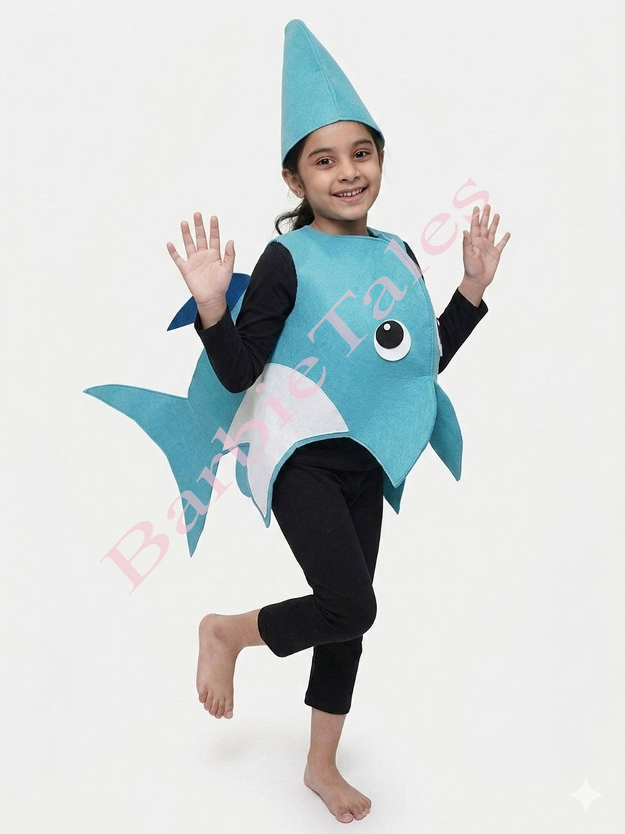 Dolphin Fish 3D Model Kids Fancy Dress Costume
