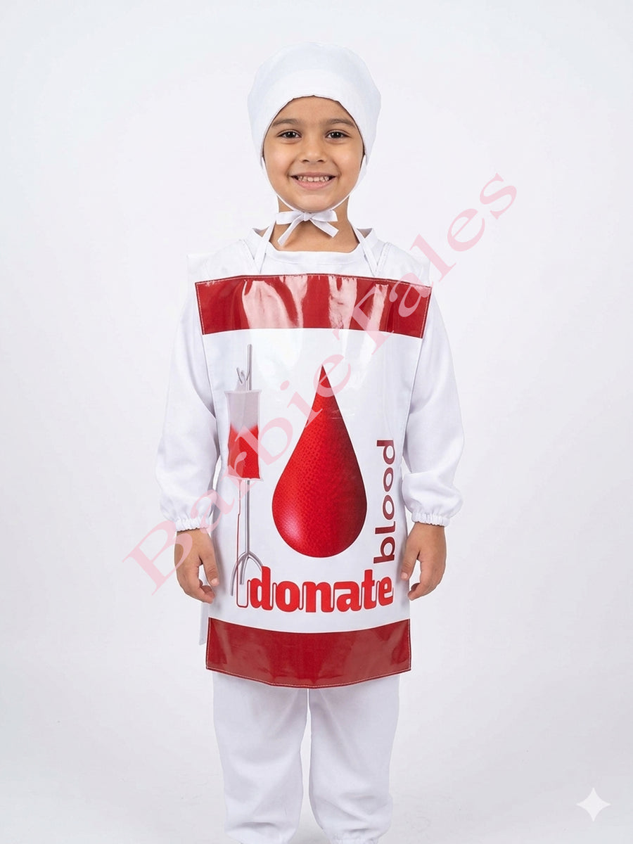 Donate Blood Save Life Social Awareness Message Kids Fancy Dress