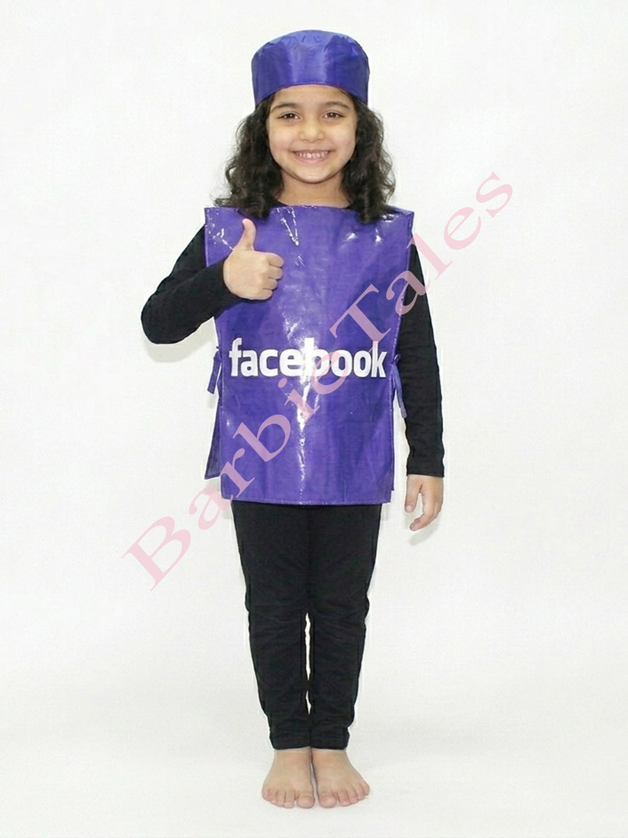 Facebook Social Media Internet Technology Kids Fancy Dress 