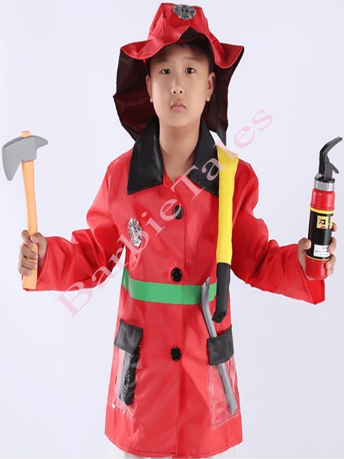 Fireman Fancy Dress Imported- RED