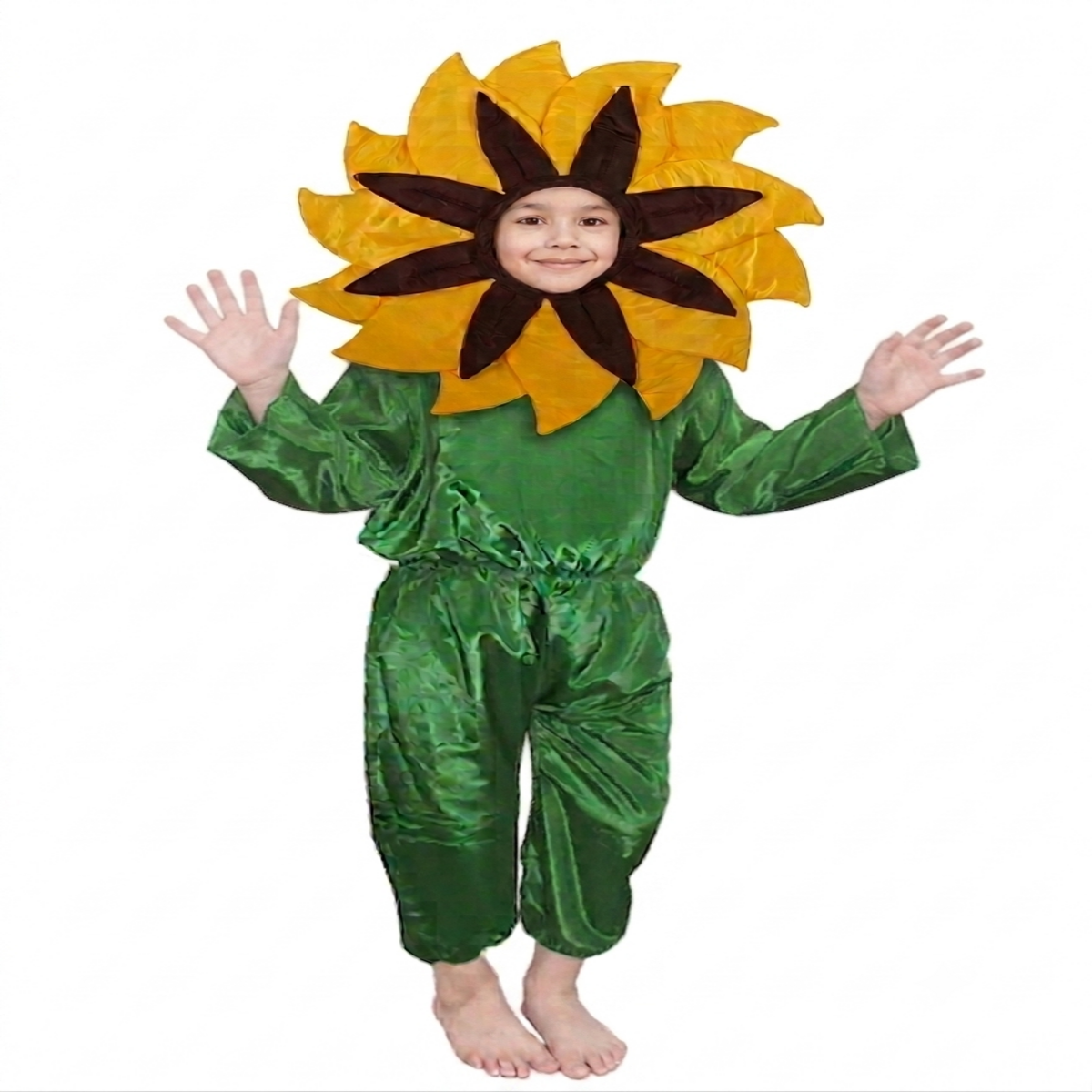 Sun Flower Yellow Kids Fancy Dress Costume
