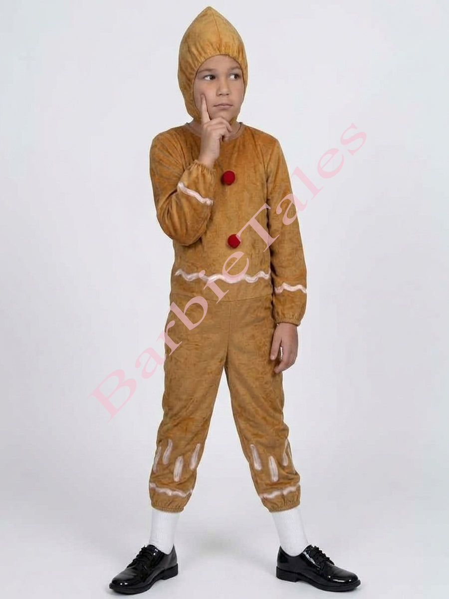 Ginger Bread Fancy Dress For Kids Costume