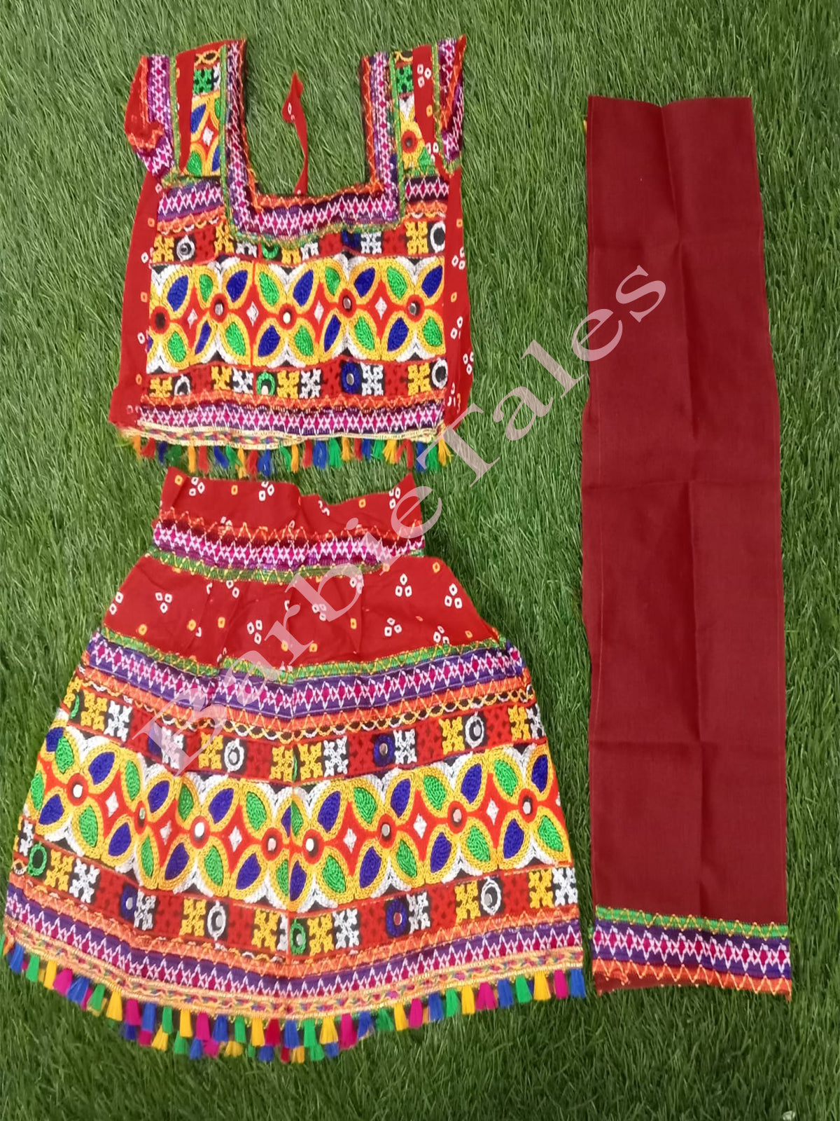 Ahhaaaa Girls Cotton Radha Dress Lehenga-Choli Chania Choli with Dupatta  Set – ahhaaaa.com