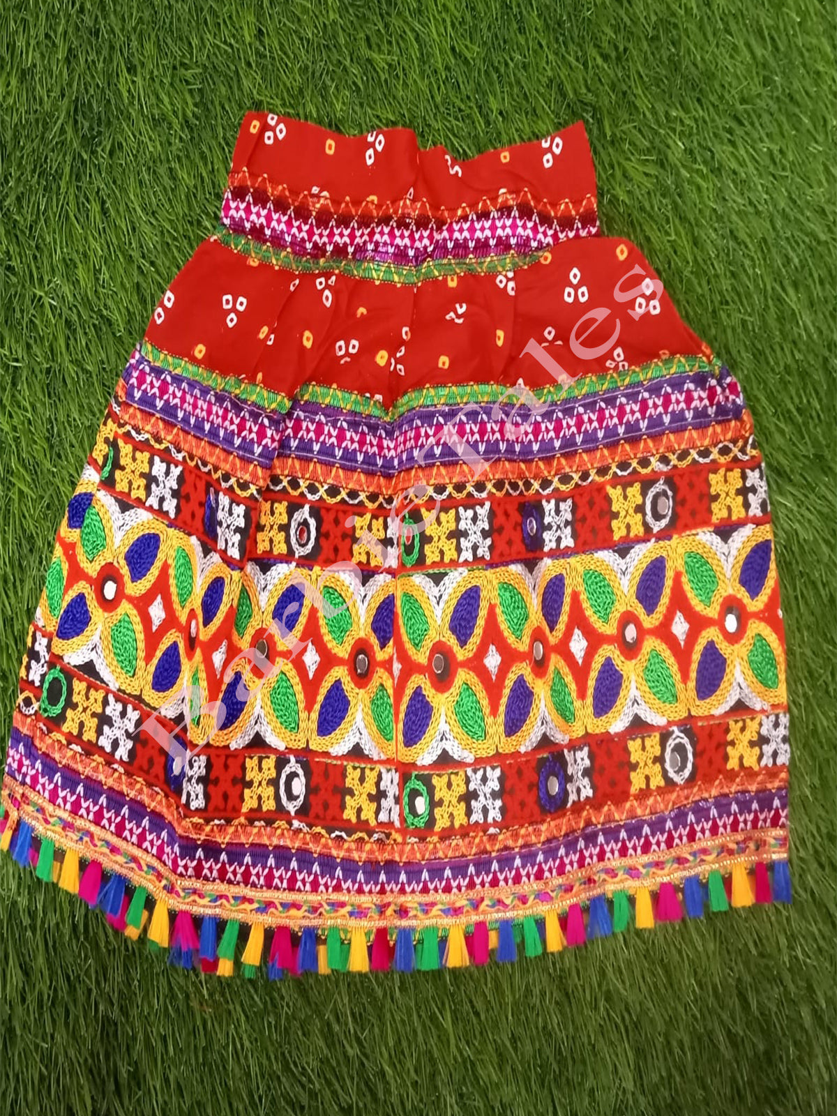 Gopika Radha Lehenga Red Costume For Girls