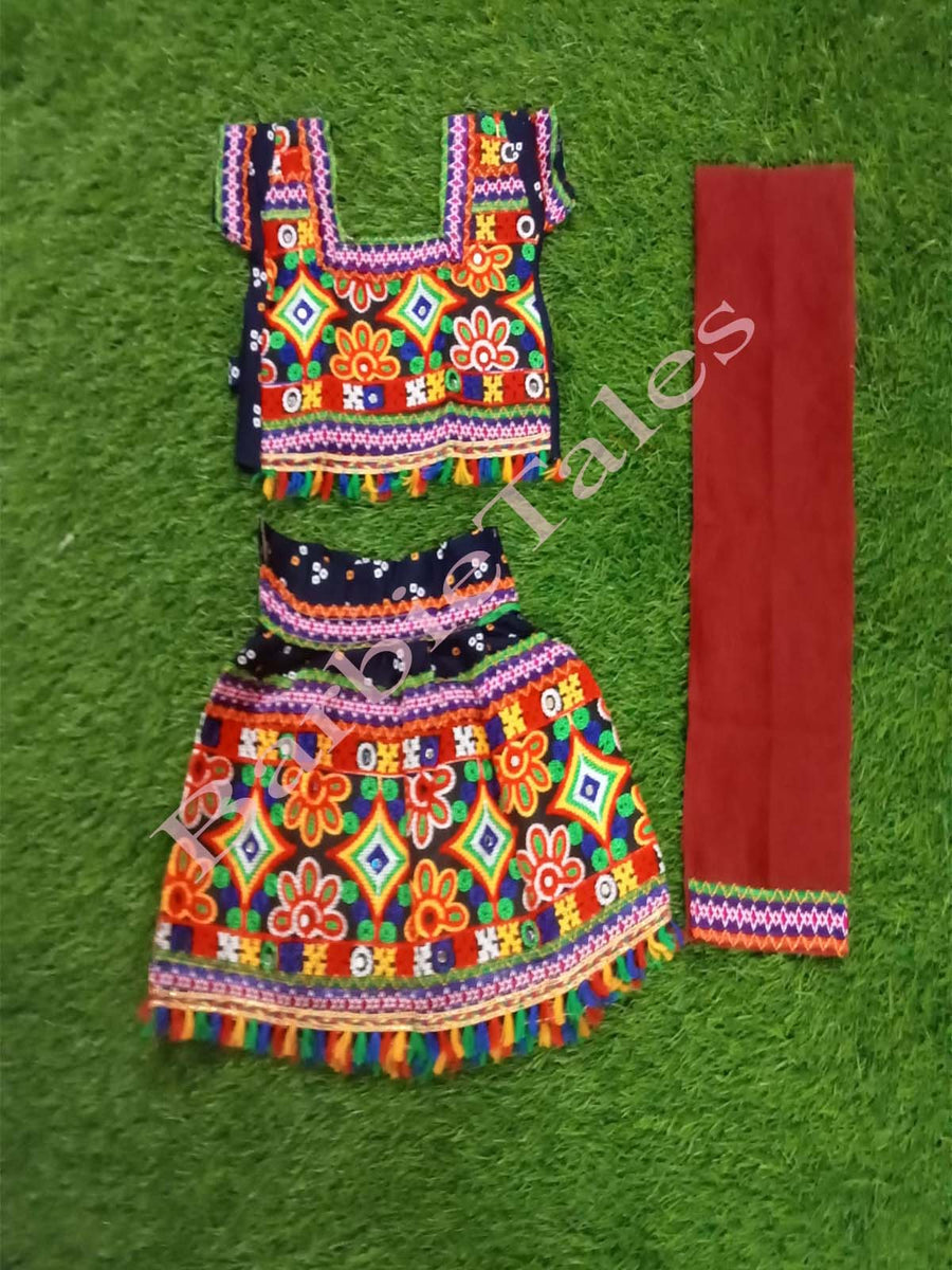 Gopika Radha Lehenga Navy Blue Costume For Girls