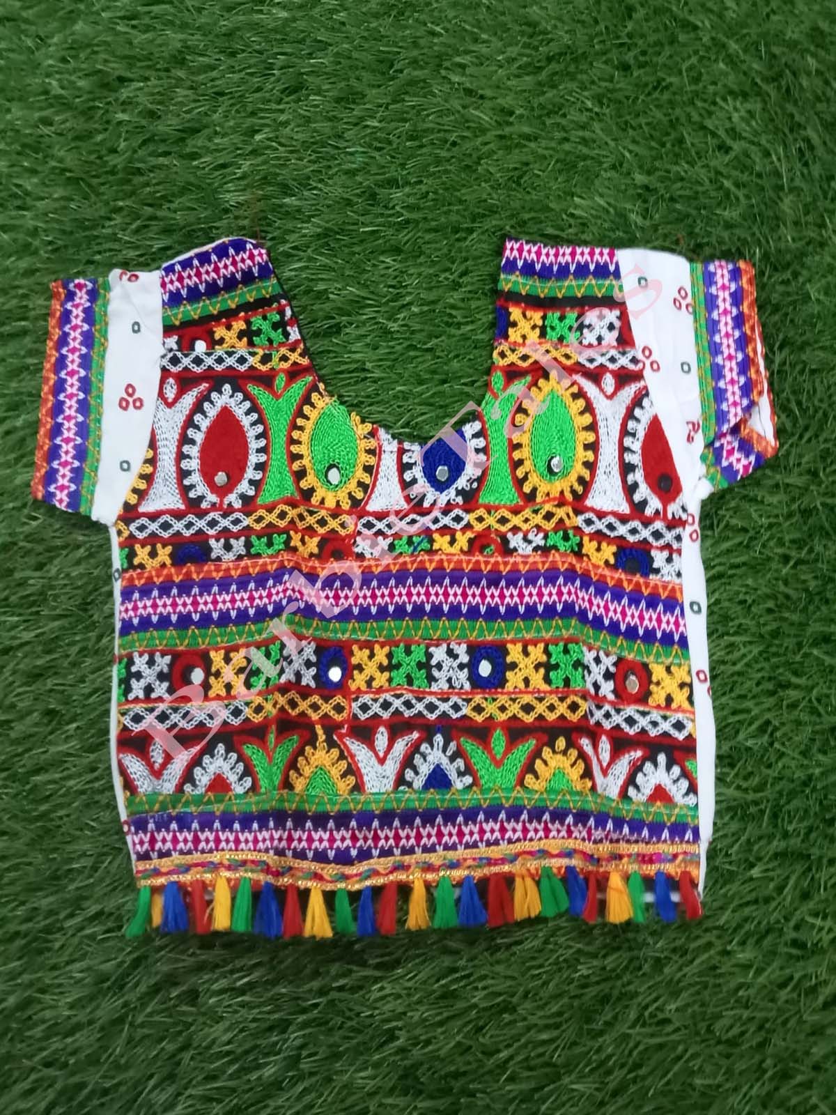 Gopika Radha Lehenga White Costume For Girls