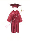 Graduation Gown Maroon with Gold Border