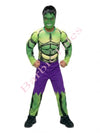 Hulk Avengers Superhero Kids Fancy Dress Costume With Mask | Muscular