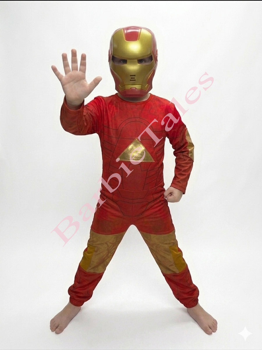 Iron Man Avengers Kids Fancy Dress Costume - Standard
