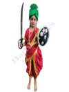 Rani Laxmi Bai Jhansi Ki Rani  Kittur Queen Chennama Kids Fancy Dress Costume