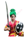 Rani Laxmi Bai Jhansi Ki Rani  Kittur Queen Chennama Kids Fancy Dress Costume