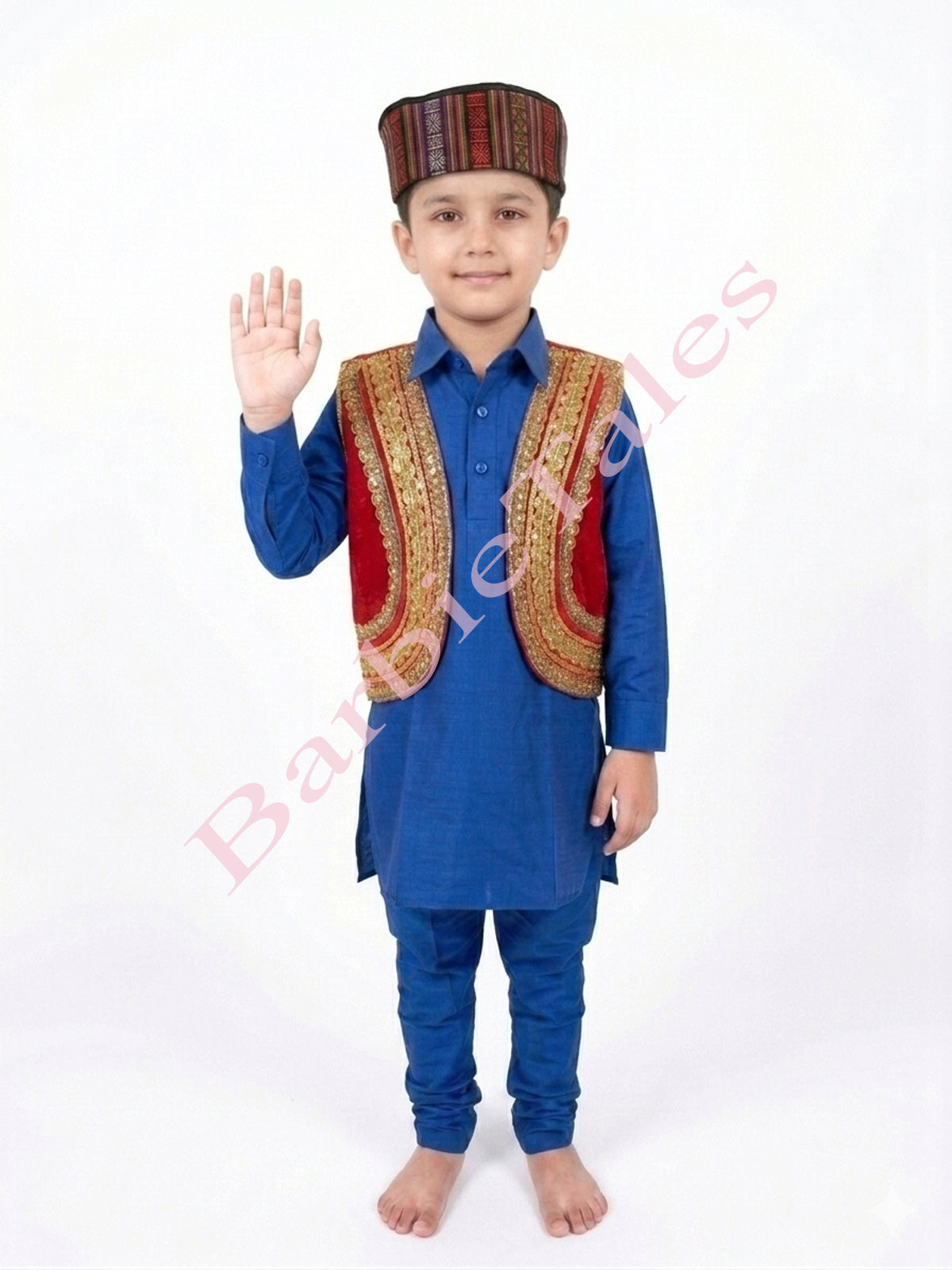 Kashmiri Pathani Suit Indian State Fancy Dress for Boy