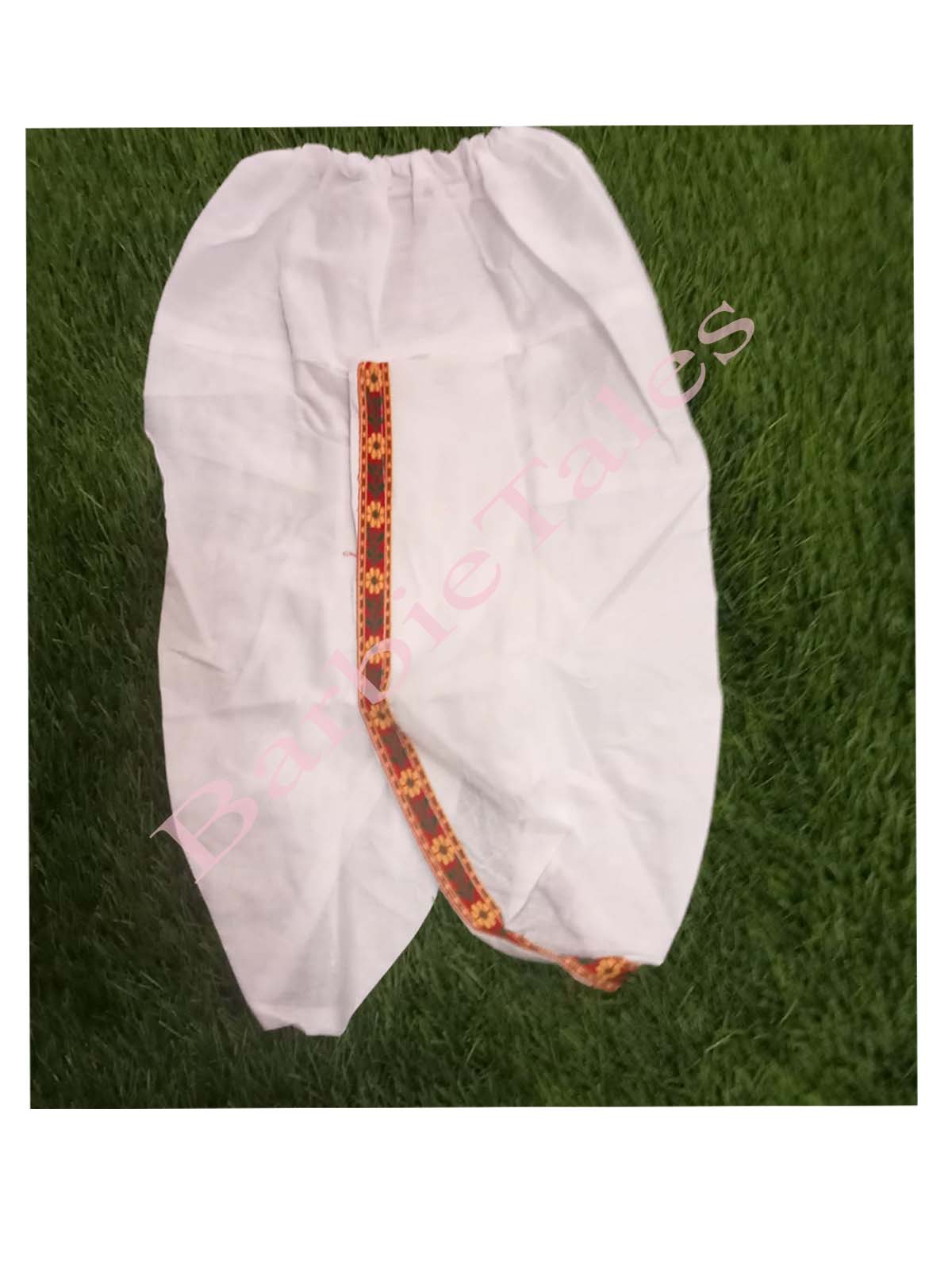 Krishna Blue Top White Dhoti Costume For Boys