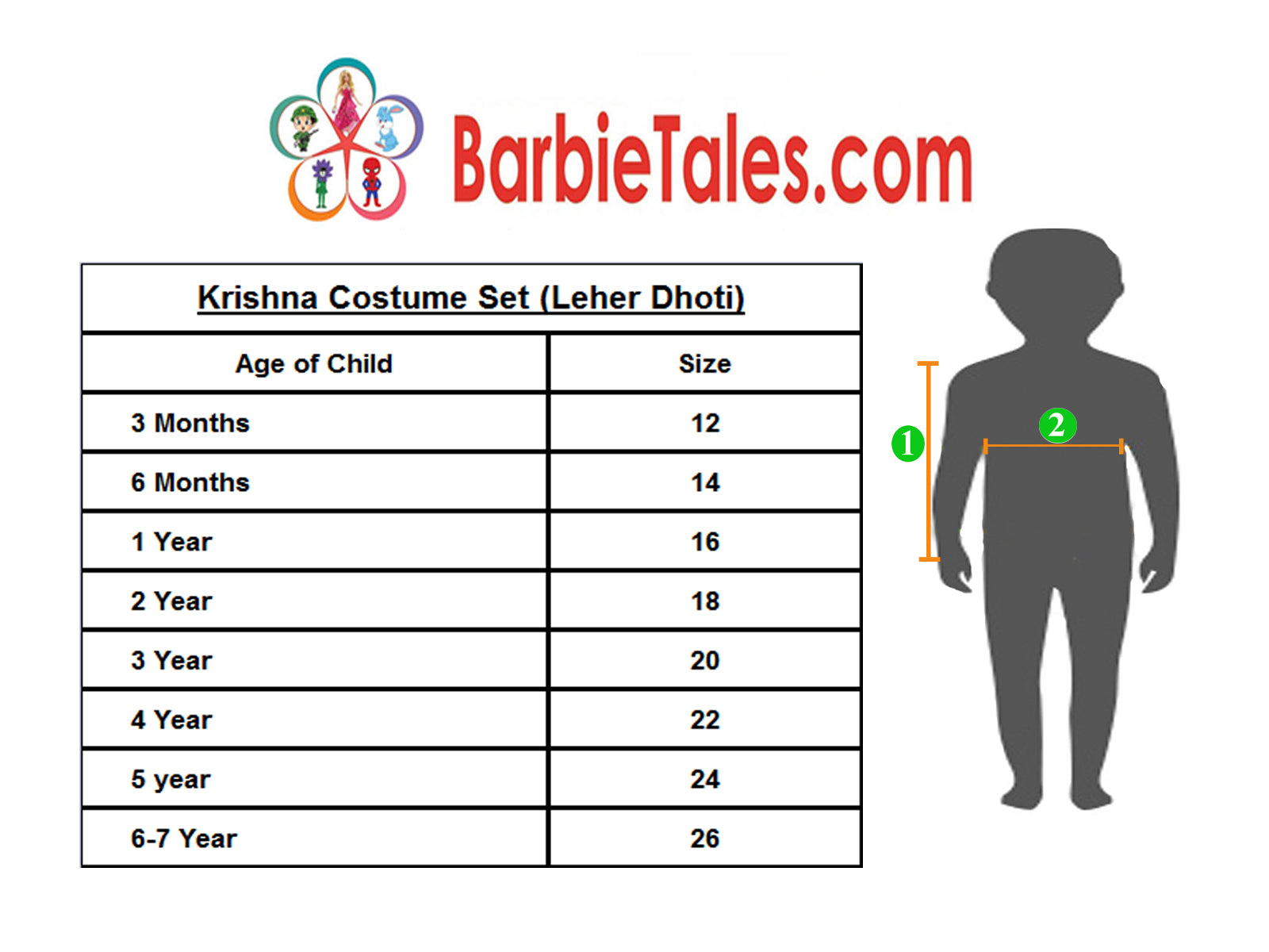 Little Bala Krishna Frill Leher Fancy Dress With Ornaments-YELLOW