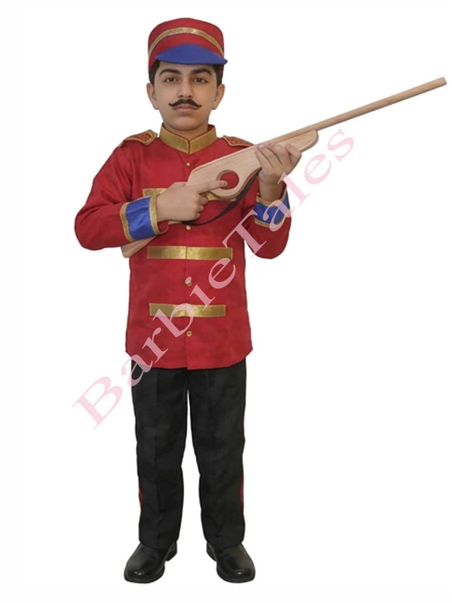 Mangal Pandey British Soldier Freedom Fighter Kids Fancy Dress Costume