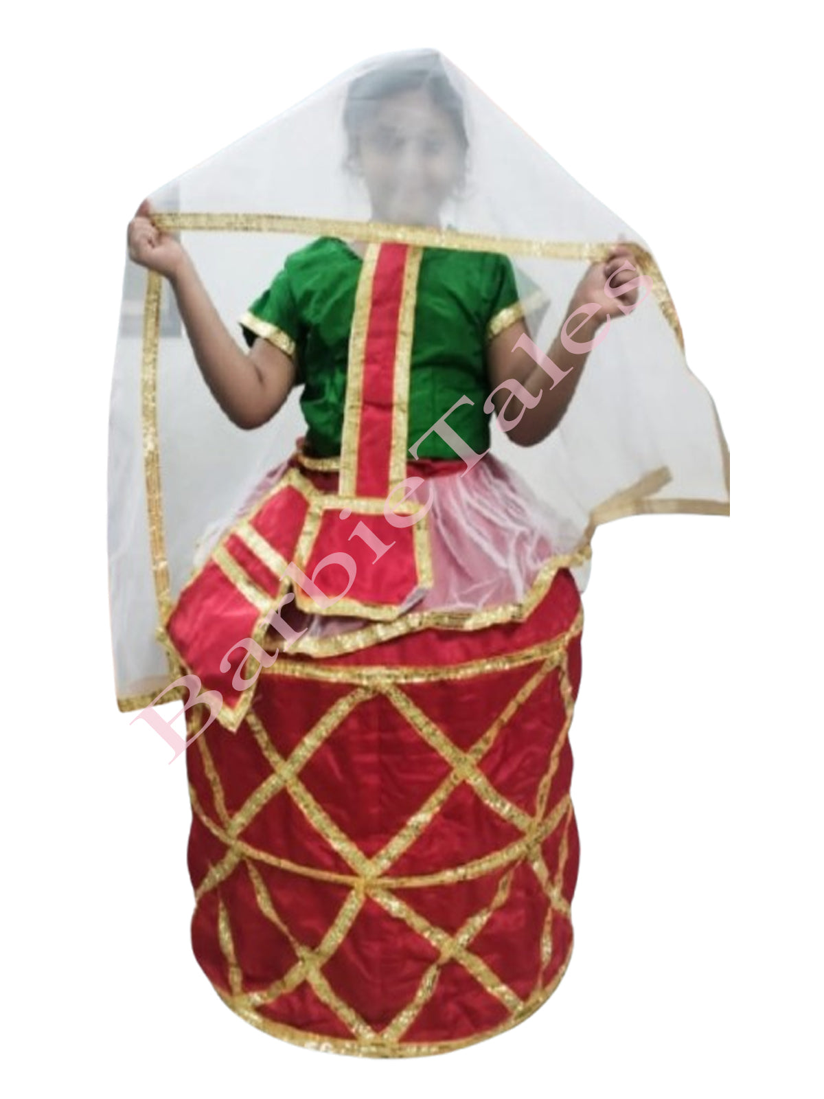 Manipuri Girl Fancy Dress for Kids Indian State
