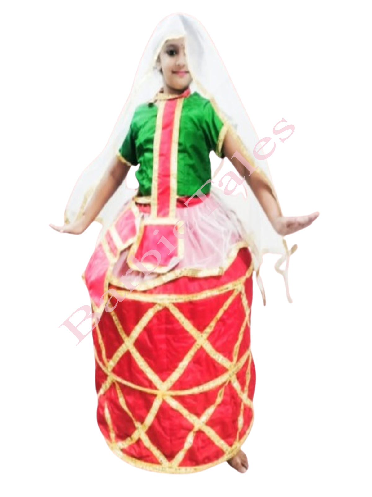 Manipuri Girl Fancy Dress for Kids Indian State