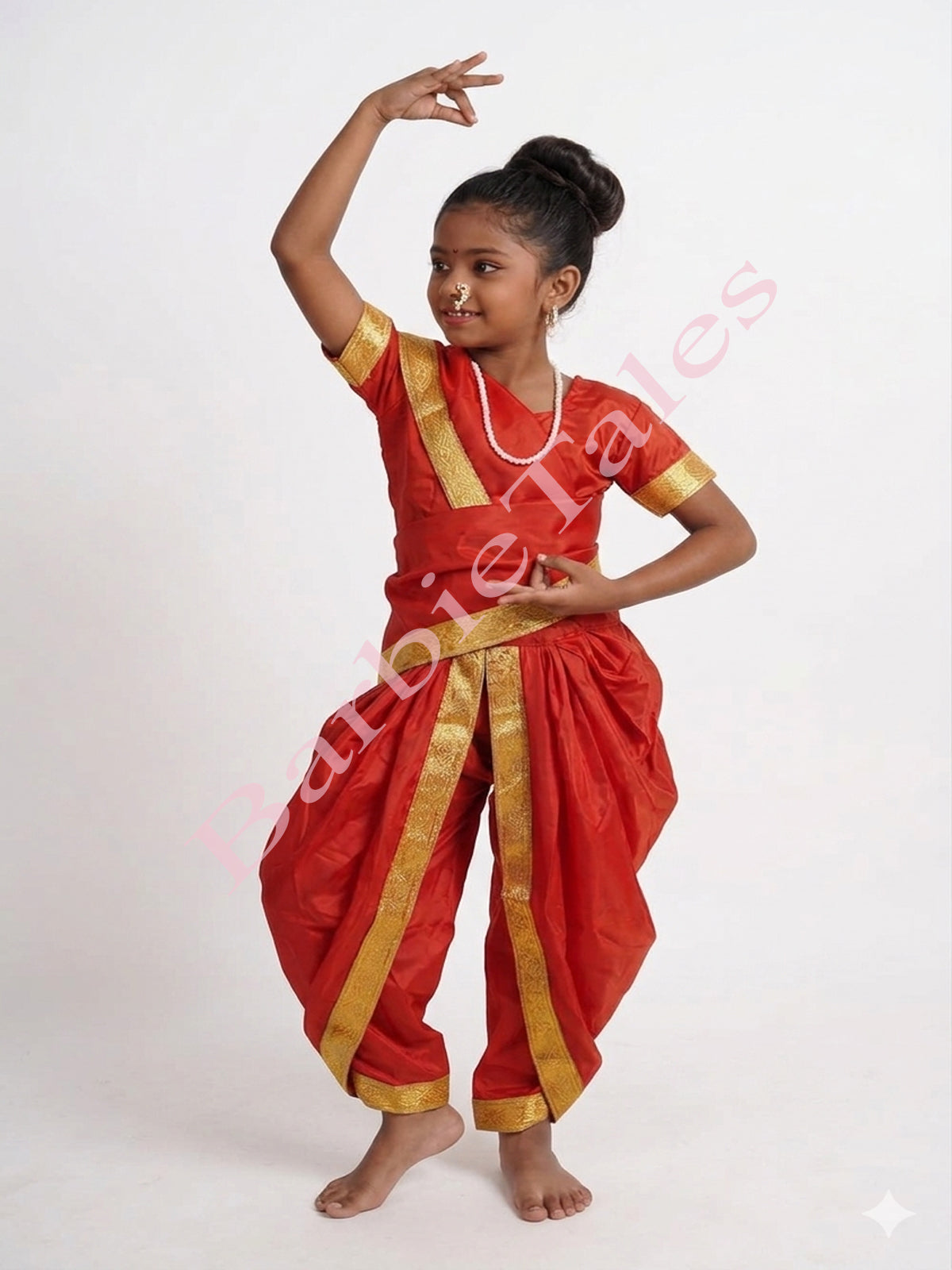 Maharastrian Sari Fancy Dress For Girls