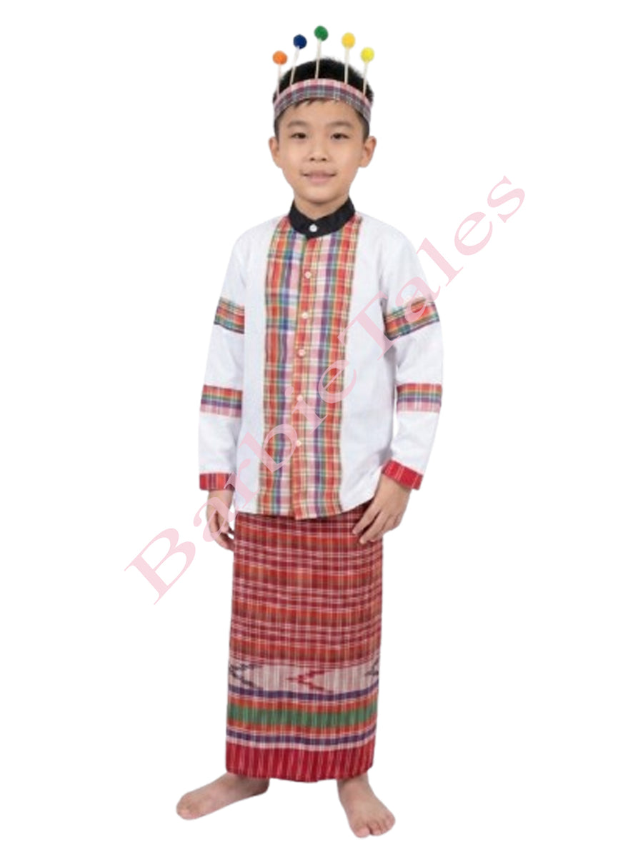 Mizoram Indian Eastern State Folk Costume for Boy or Girl